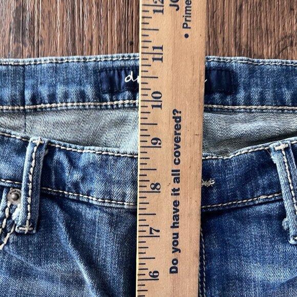 Driftwood Embroidered Jeans Womens 30 Floral Bohemian Distressed Selvage - Picture 6 of 7